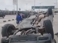 Lagos road crash kills one, injures three