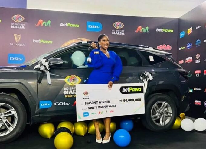 BBNaija winner Temi Nkem receives N90m, SUV Temi Nkem
