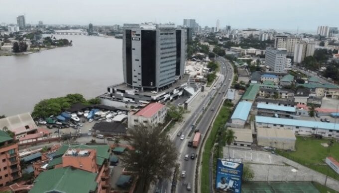 Lekki road in Lagos State Lagos