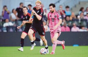 Messi nets brace to win in first Inter Miami match after Argentina exit Messi