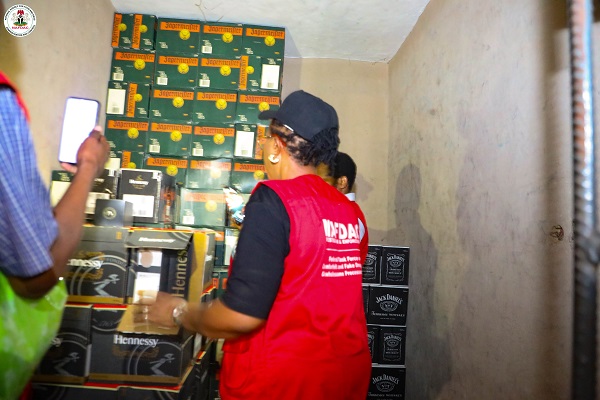 NAFDAC raid in Lagos Alcohol