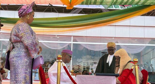 Oyebanji sworn in for second term amid heavy security in Ekiti Oyebanji