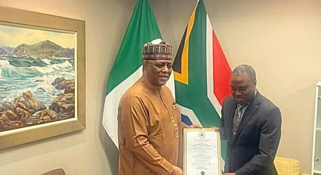 Fani-Kayode assumes duties as Nigeria’s envoy to South Africa
